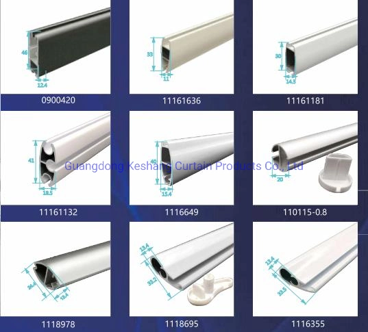 Customized Aluminium Curtain Profile for Roller Blinds Curtain Track Bottom