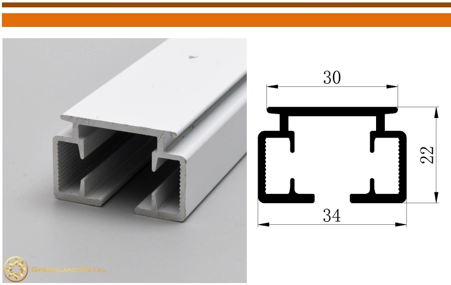 Gl4038 Thick Electric Curtain Track in Powder Coating Color